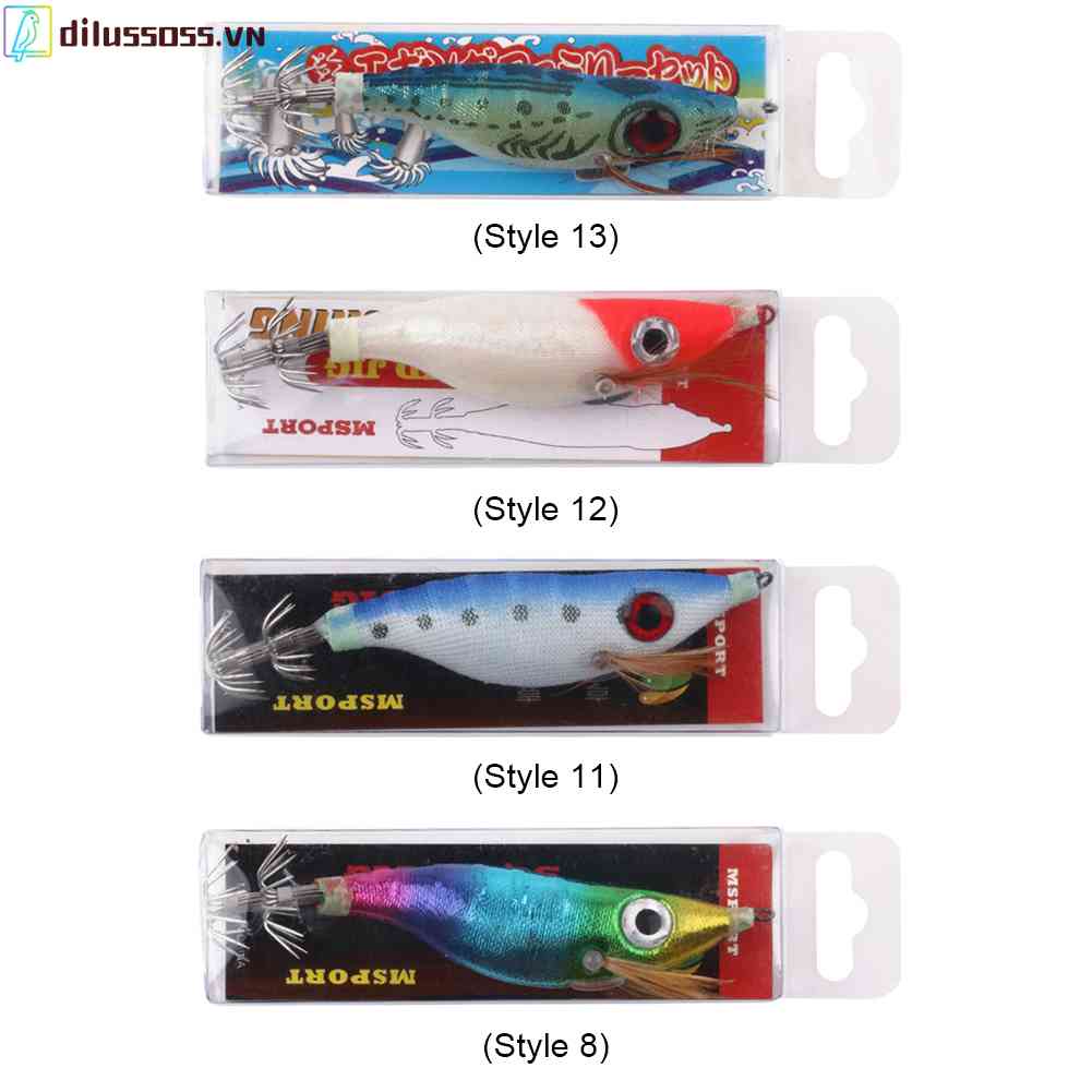 Mồi Tôm Giả Câu Cá Phát Quang 10cm 9g