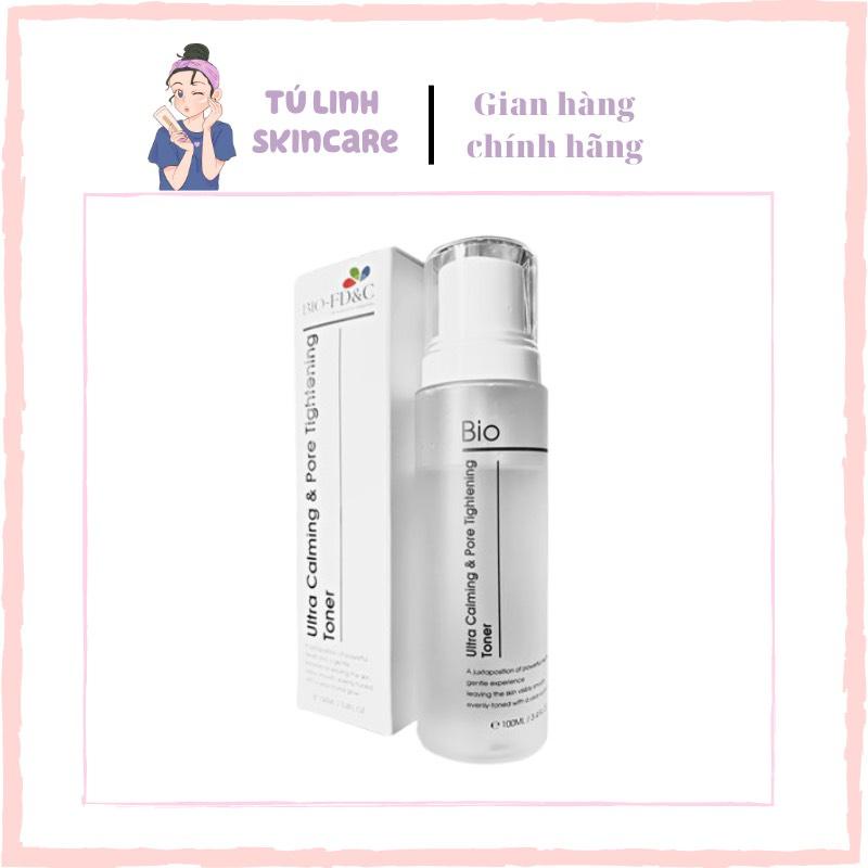 Nước hoa hồng cấp ẩm phục hồi BIO Ultra Calming & Pore Tightening Toner 100 ml-làm dịu da
