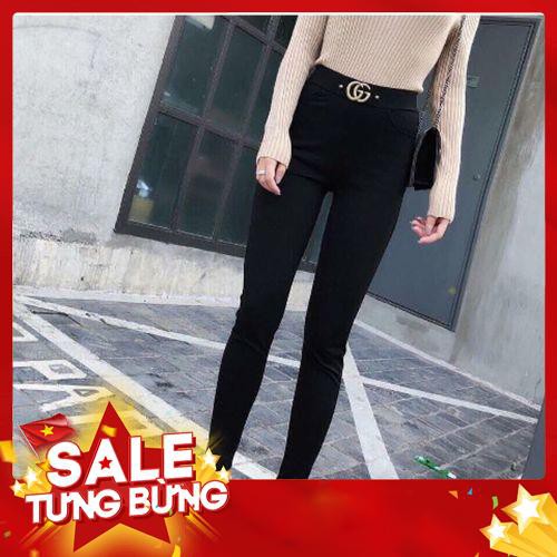 QUẦN LEGGING cạo cao tông dáng họa tiết GG