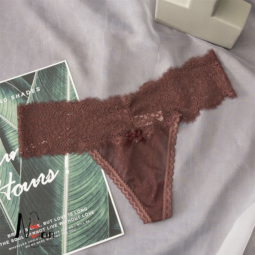 Quần lót lọt khe vải ren sexy NGAN HOUSE - CHUYÊN ĐỒ LÓT 🍑
