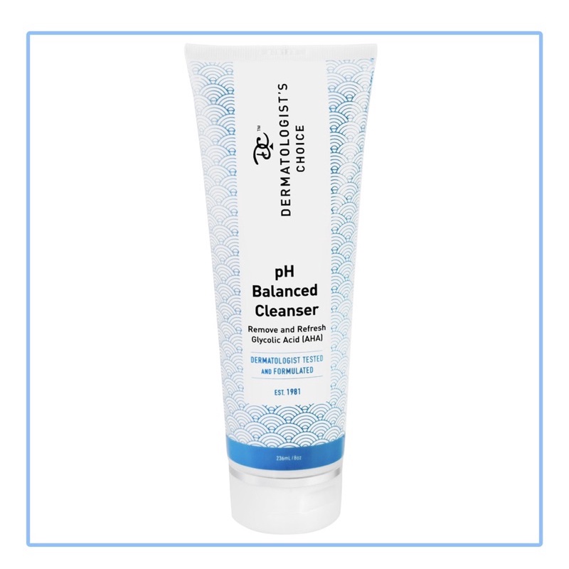 Dermatologist's Choice Sữa Rửa Mặt | pH Balanced Cleanser with Glycolic Acid (AHA)