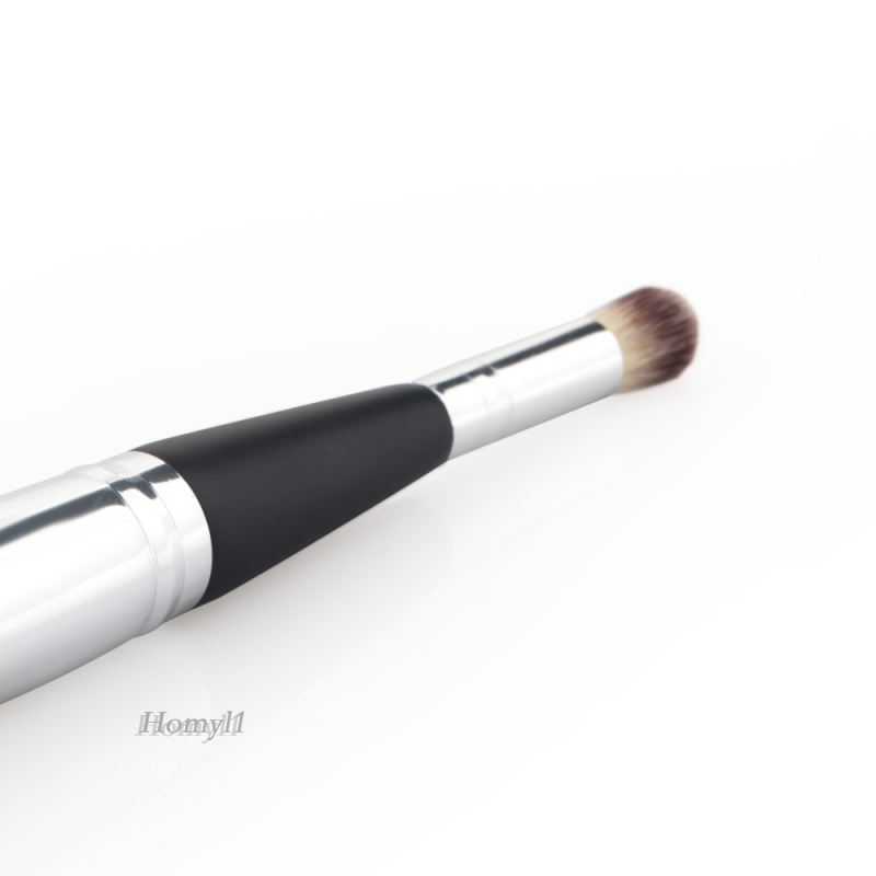 [HOMYL1]Pro Wooden Makeup Brush Dual-Ended Face Shading Flat Contour Foundation Tool