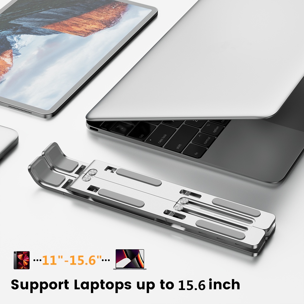 [VẬN CHUYỂN NHANH CHÓNG] Đế Laptop MACBOOK IPAD N3 Nhôm Có Thể Điều Chỉnh Chiều Cao Cho Đế Tản Nhiệt Laptop Kích Thước K