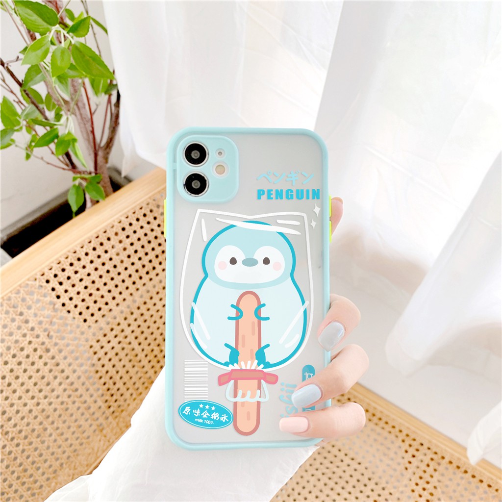 Ốp lưng iphone Oishii nhám viền nổi 6/6plus/6s/6splus/7/7plus/8/8plus/x/xr/xs/11/12/13/pro/max/plus/promax/mini | BigBuy360 - bigbuy360.vn