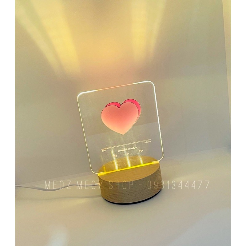 Đèn Ngủ Led 3D siêu dễ thương ( hình thật )