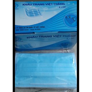 HỘP 50 CÁI KHẨU TRANG Y TẾ 4 LỚP