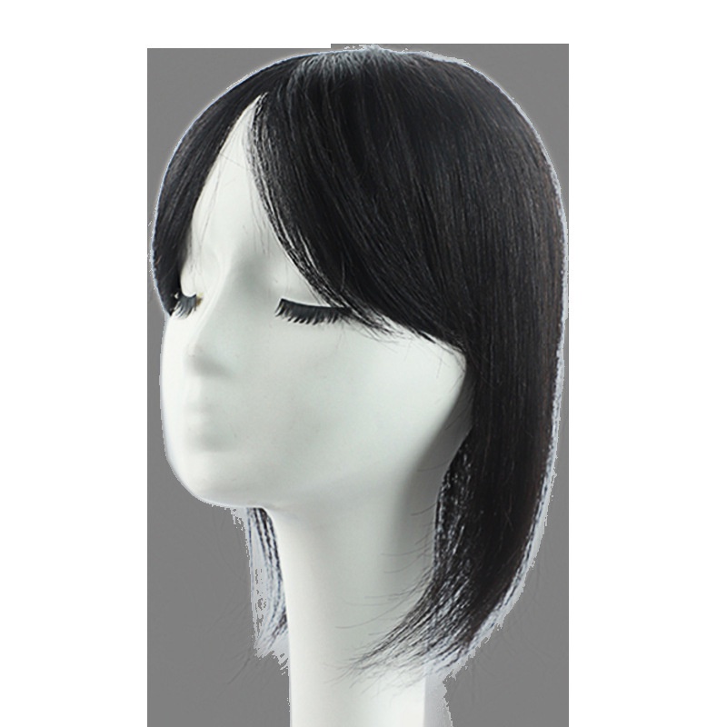 Bộ Tóc Giả Màu Xám Tự Nhiên 100% Cho Nữ