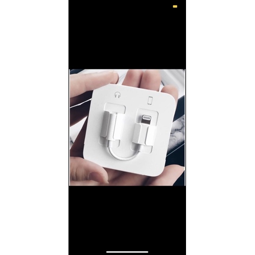 Jack chuyển đổi  lighting sang 3.5 bóc hộp phụ kiện