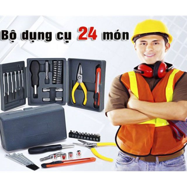 Bộ Dụng Cụ Sửa Chữa 24 Món Tiện Dụng