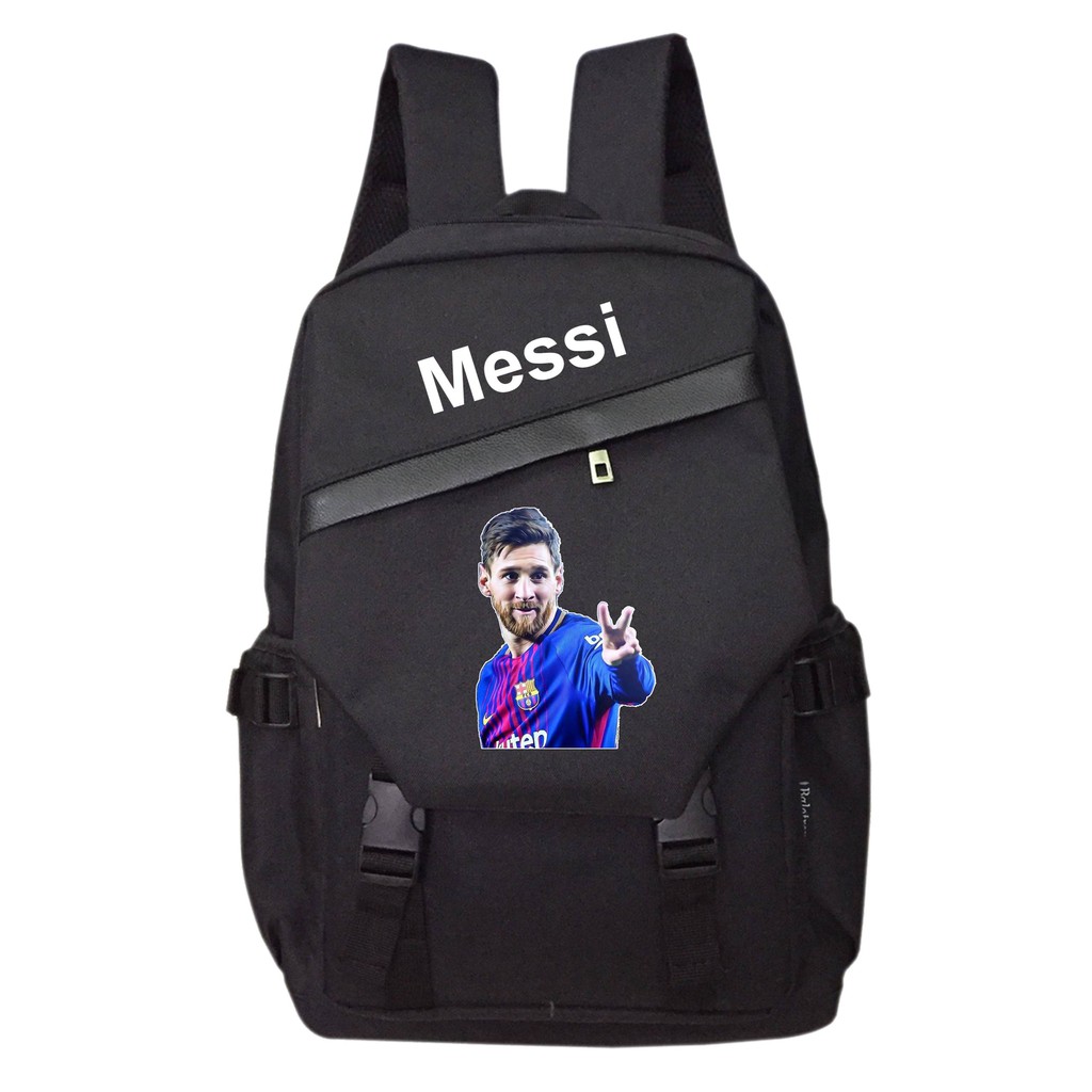 Balo TROY phối nắp in tên và hình cầu thủ Messi 2