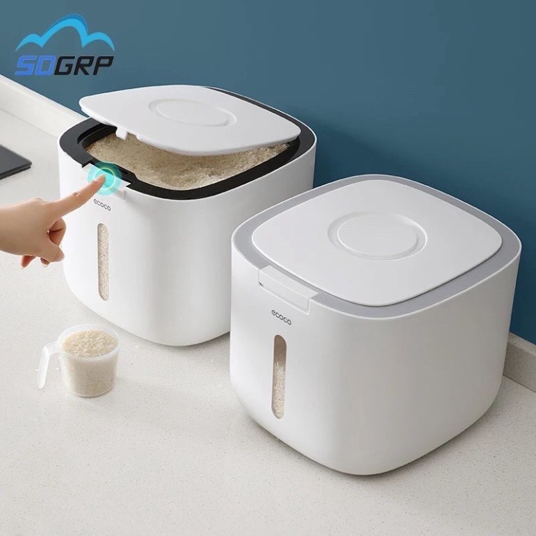 THÙNG ĐƯNG GẠO 10kg ,NGŨ CỐC ECOCO THÔNG MINH -HÀNG CHÍNH HÃNG CAO CẤP (TUYỂN SỈ TOÀN QUỐC )
