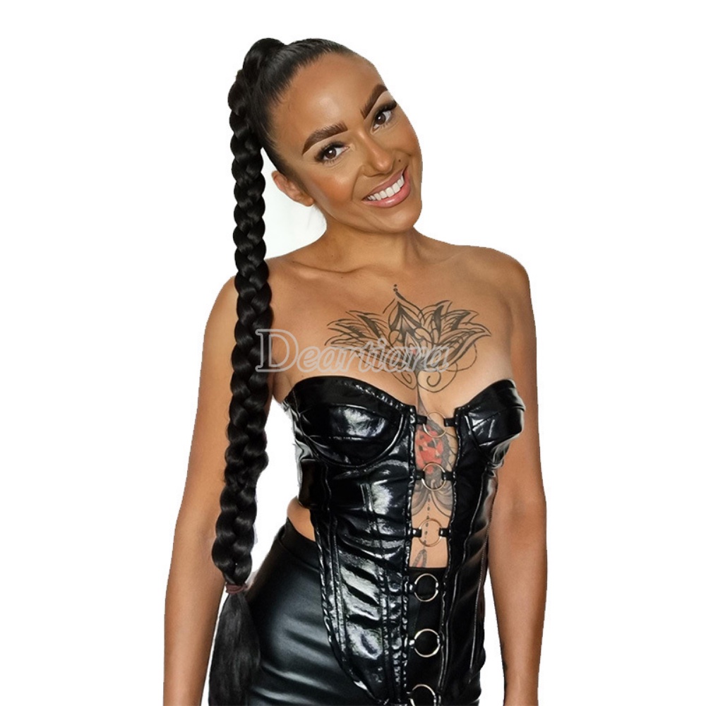 1 Tóc Giả Thắt Bím Đuôi Ngựa Thời Trang Cho Nữ