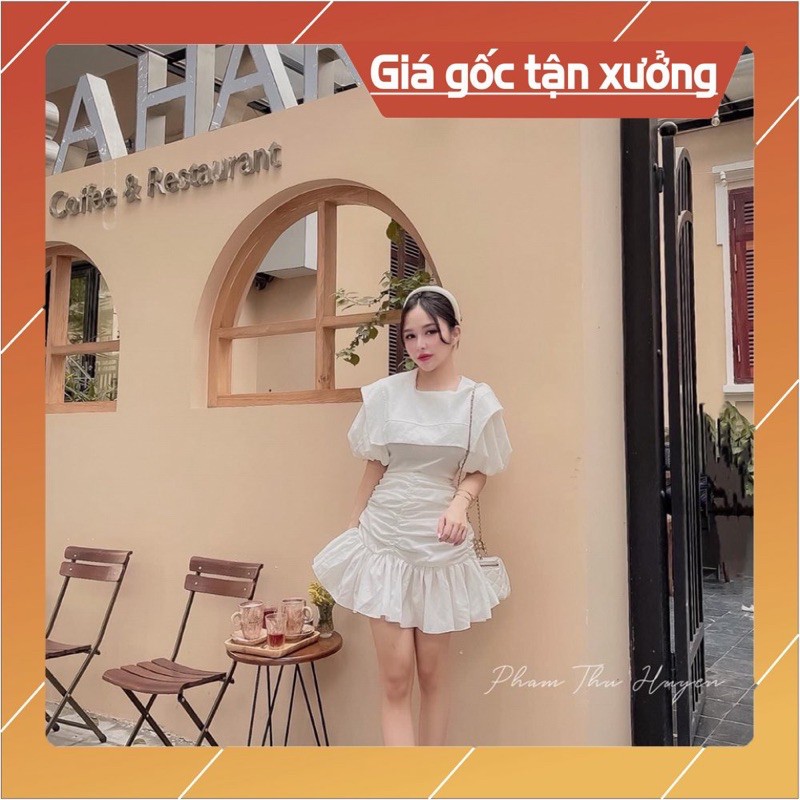 Sét Váy Cổ Vuông Rúm Hót Nhất Hè Năm Nay [ 𝐅𝐑𝐄𝐄 𝐒𝐇𝐈𝐏 ]Vải Thô Quảng Châu Loại 1 Mặc Mềm Mát Lắm ạ, Đi Dự Đám Cưới Nyc...