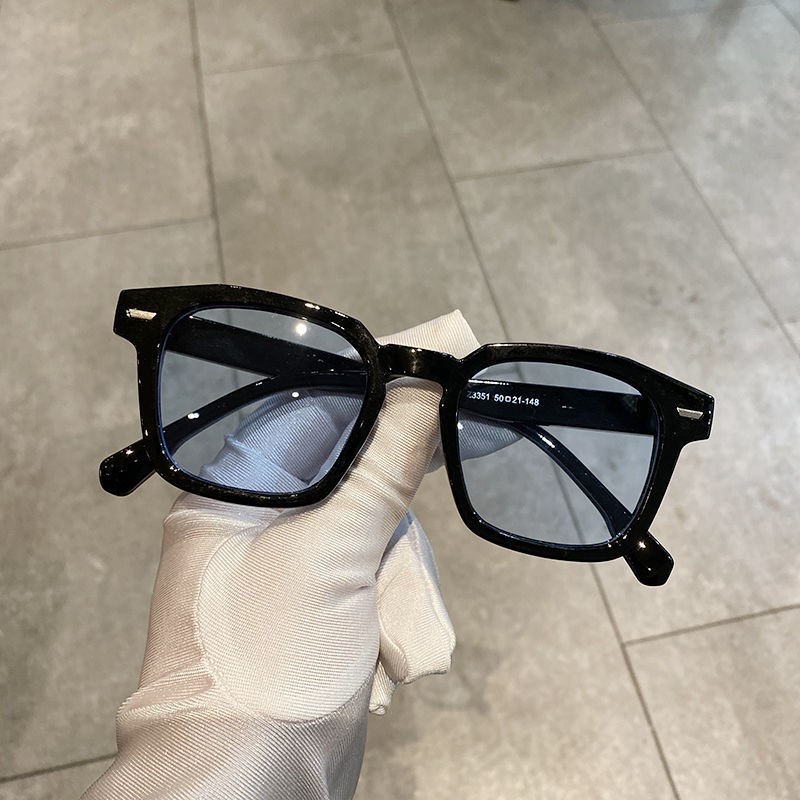 Kính Mát Nhỏ Màu Vàng Thời Trang Đường Phố Hàn Quốc Dành Cho Nam Và Nữ Đi Tiệc