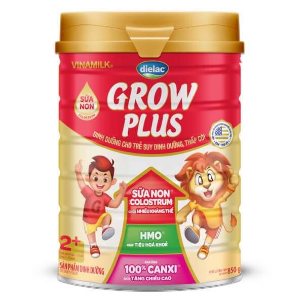 Sữa bột Dielac Grow Plus sữa non 2+ 850g [HSD: 10/2023]