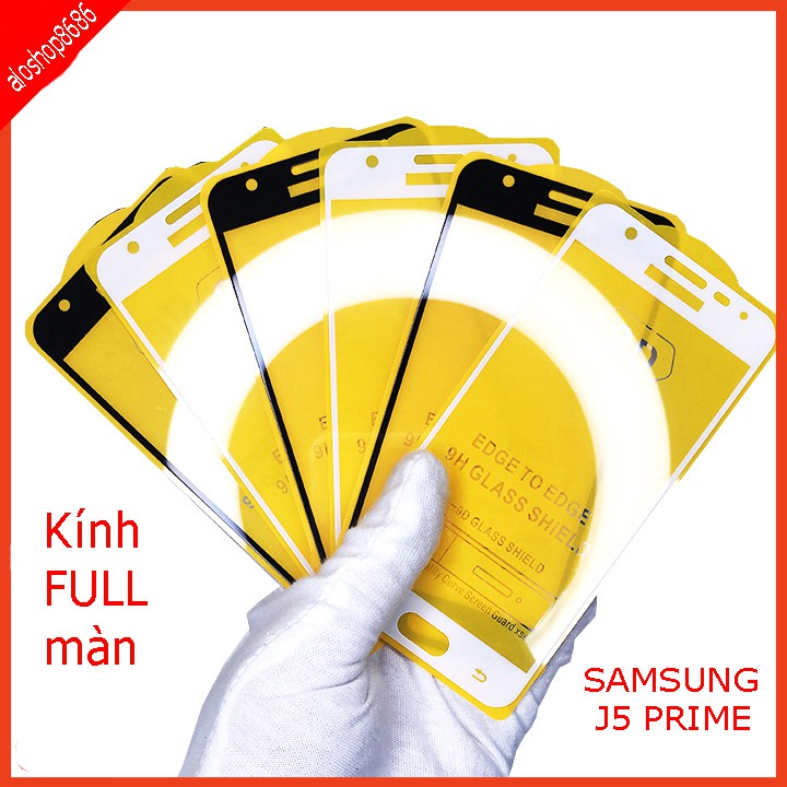 Cường lực SAMSUNG J5 PRIME, J7 PRIME ,J730 FULL màn hình (tặng kèm giấy lau mặt kính)  EDUCASESHOP