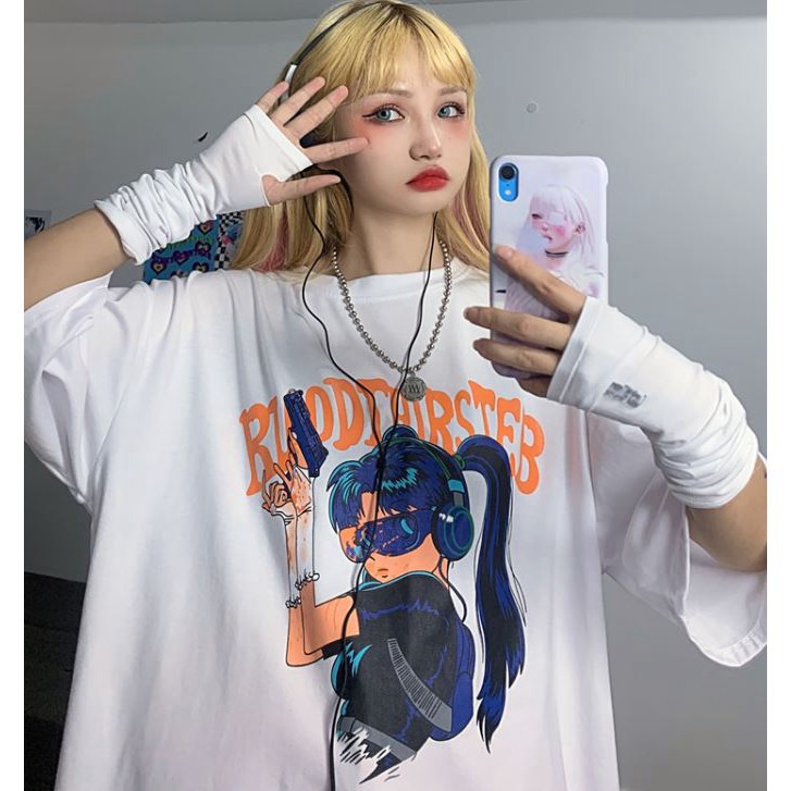 ÁO THUN, ÁO PHÔNG TAY LỠ UNISEX FORM RỘNG OVERSIZE ANIME M380 TQ SHOP