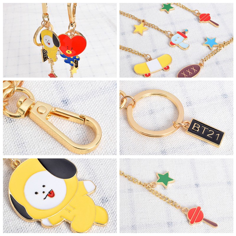 Móc khóa KPOP BTS bt21 dễ thương