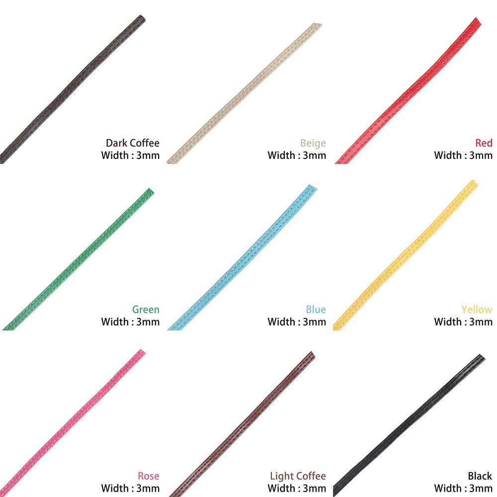 Thắt lưng da búp bê đồ chơi dài 50cm với 11 màu sắc khác nhau rộng 3/ 5mm chất lượng cao