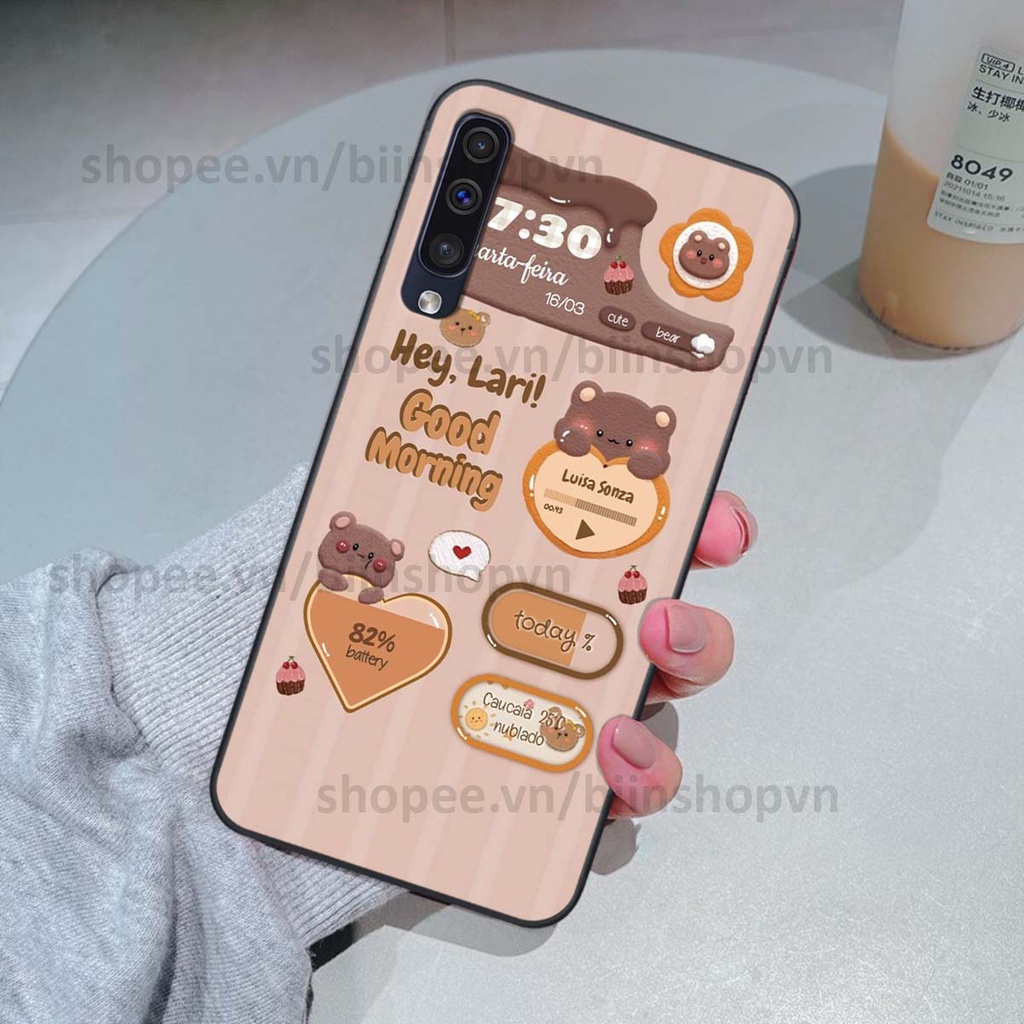 Ốp Samsung A30s / A50 / A50s / A70 in 3D icon gấu nổi siêu xinh, siêu đáng yêu, cá tính phong cách