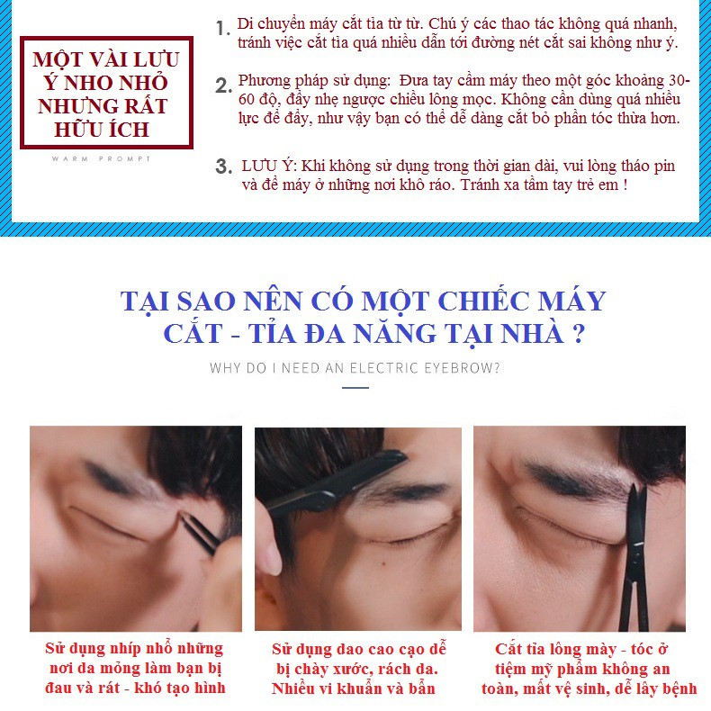 MÁY CẮT TỈA ĐA NĂNG - CẠO RÂU, CẮT TÓC, TỈA LÔNG