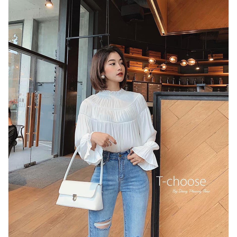 Quần bò ôm rách hot hit