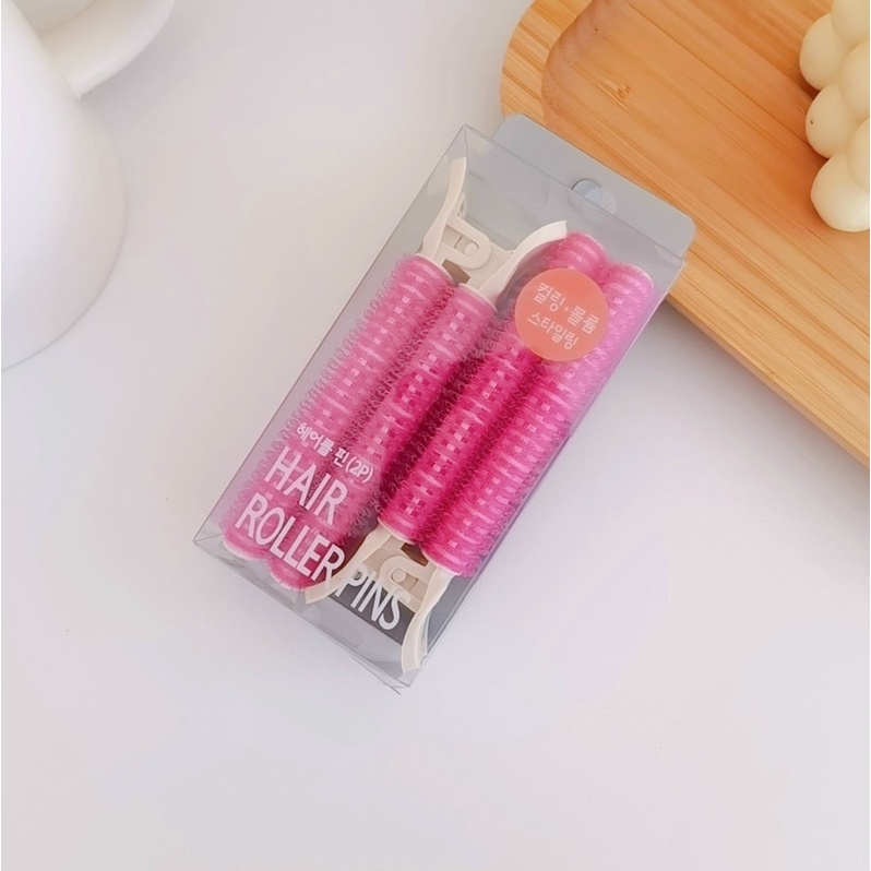 Set 2 Lô Kẹp Phồng Chân Tóc Tự Dính (Màu Ngẫu Nhiên)