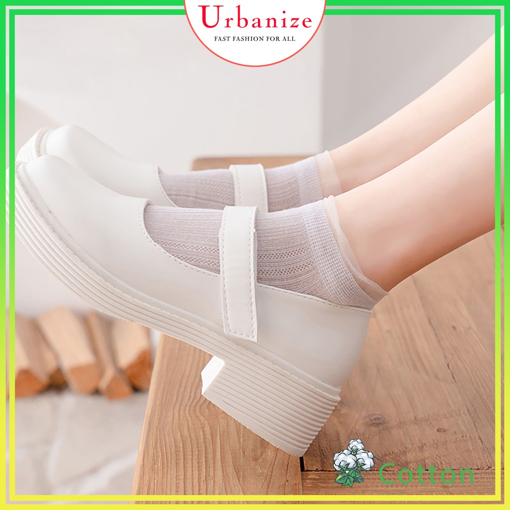 Tất nữ cổ ngắn bèo vớ thấp Cotton Hàn Quốc nhiều màu dễ thương giá rẻ Urbanize