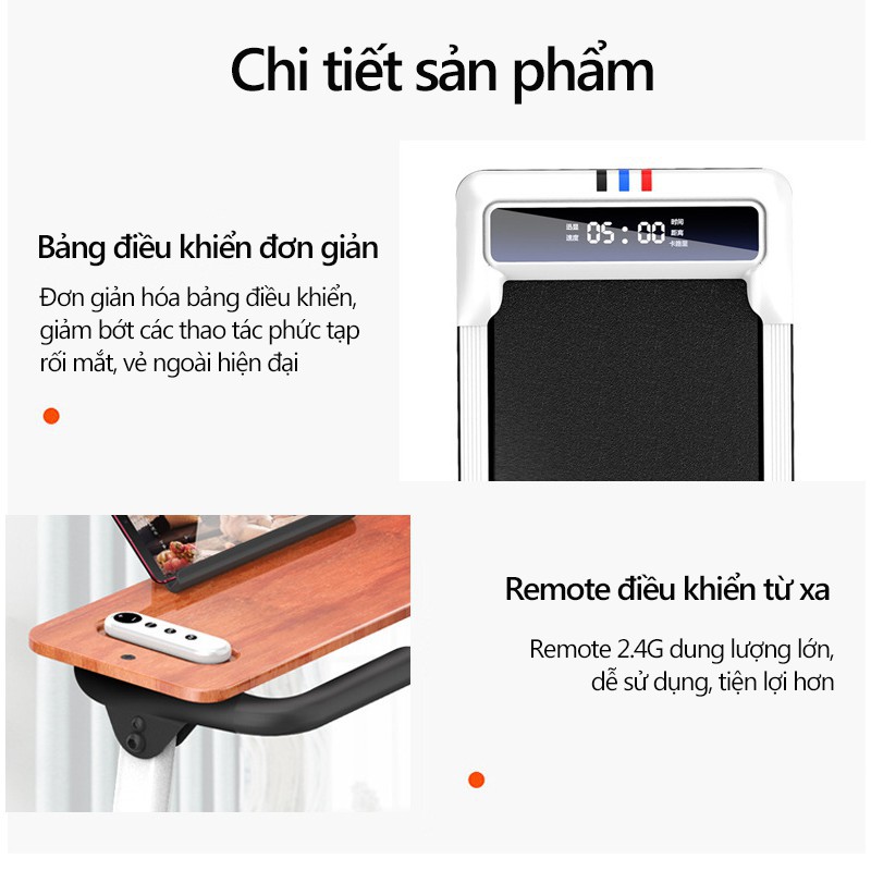 Máy chạy bộ điện thông minh đa chức năng tại nhà thiết bị thể dục nhỏ gấp gọn mini Máy chạy bộ siêu êm