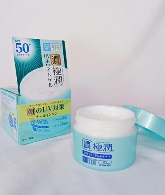 Kem dưỡng trắng da Hadalabo UV White Gel 7 trong 1 nội địa Nhật