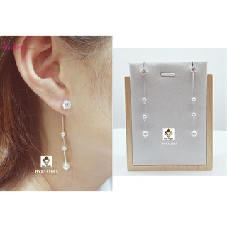Bông tai bạc Ý 925 Bạc xinh Huệ Ngân - Hoa nhiều tầng RYE141067