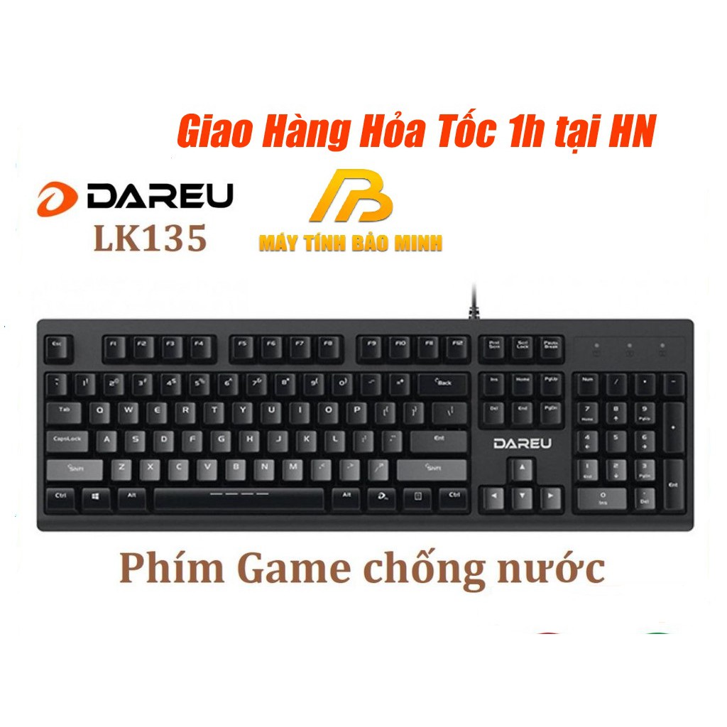 Bàn Phím DAREU LK135 Chống Nước - Hàng Chính Hãng