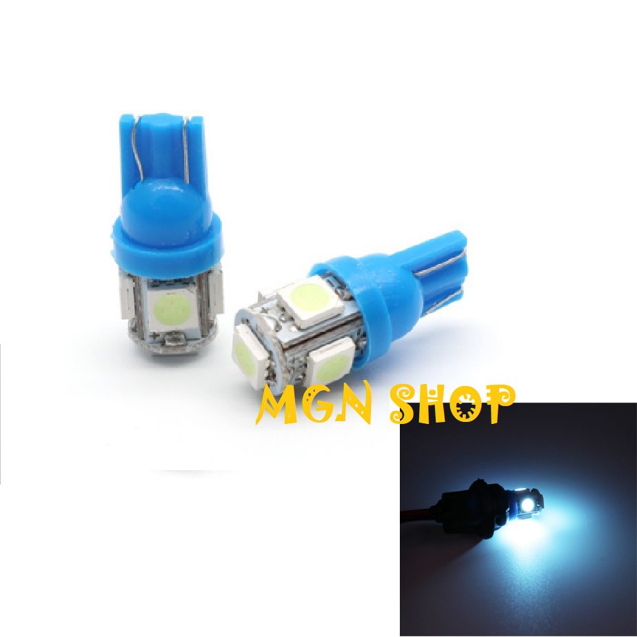 LED [T10] [5 Chip Led SMD] [7 màu] [01 bóng] dành cho ô tô xe máy