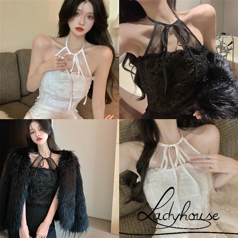 Áo croptop hai dây màu sắc thời trang mùa hè cho nữ