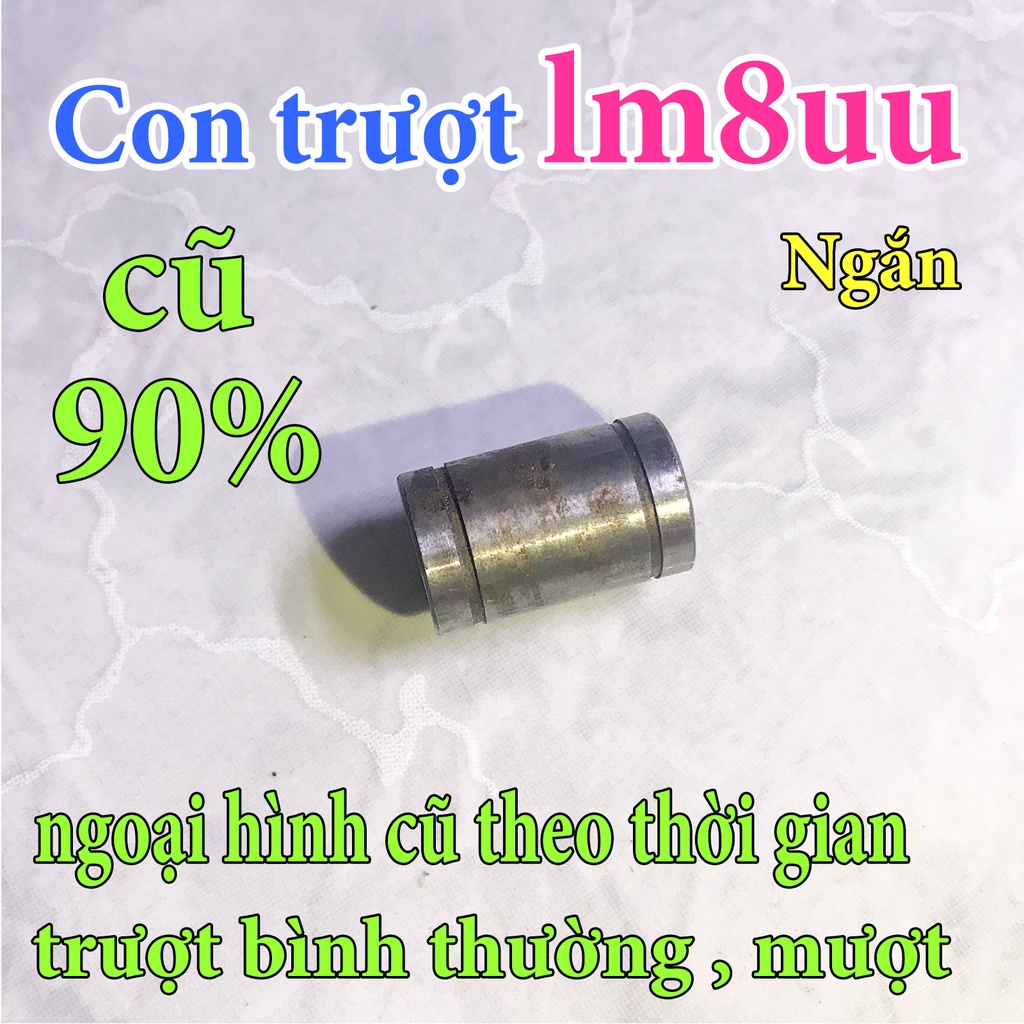 Thanh lý Con trượt Lm8uu ngắn, con trượt tịnh tiến cho máy in 3d