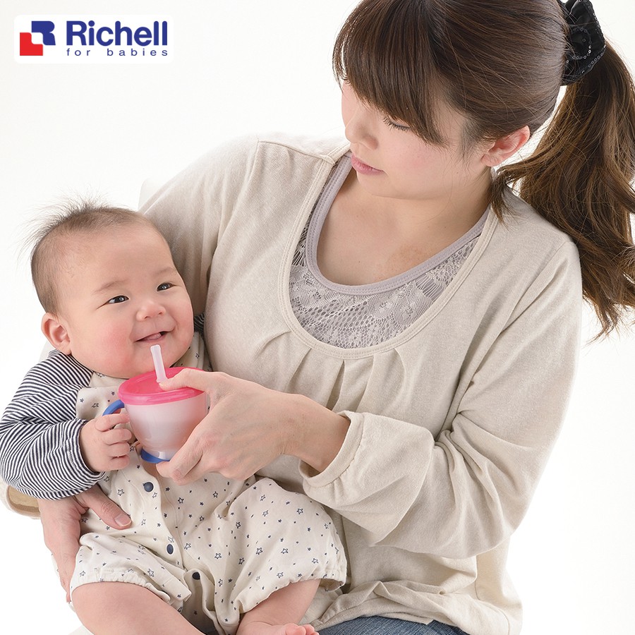 Cốc tập uống 3 giai đoạn Richell - phân phối chính hãng Babyhop