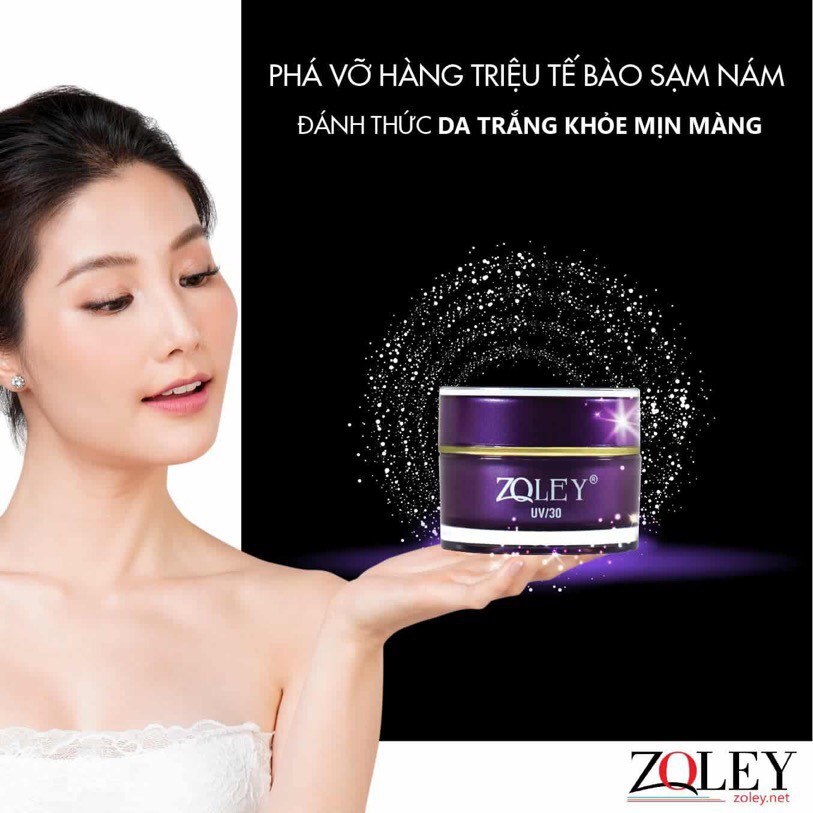 Kem Dưỡng Trắng Da Mờ Nám – Tàn Nhang ZOLEY 10g ( Face Zoley Tím )