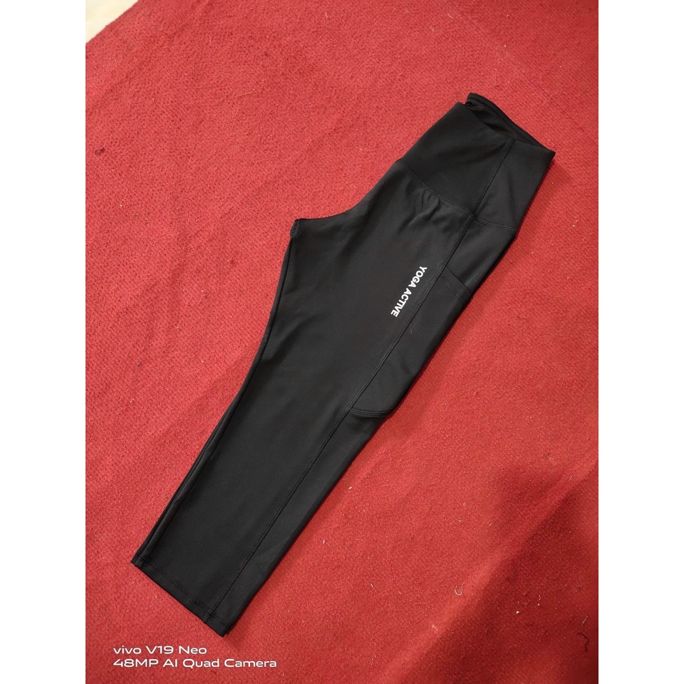 Quần lửng tập gym, yoga, erobic, chạy bộ, đạp xe vải thun lạnh chất đẹp