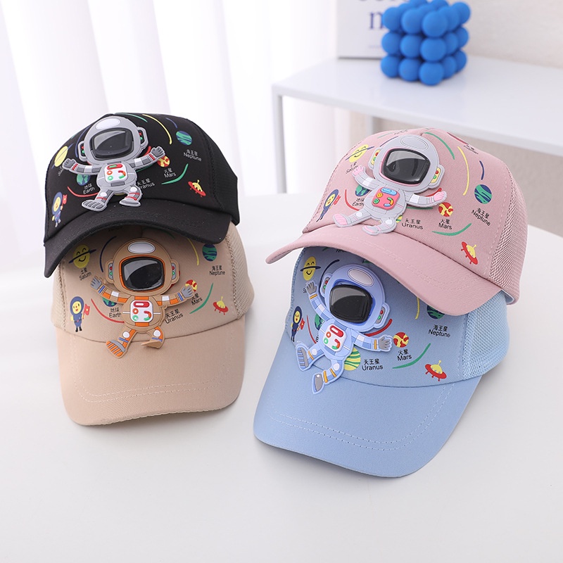 Mũ Lưỡi Trai Phối Lưới Mỏng Họa Tiết Hoạt Hình Thời Trang Mùa Hè Cho Bé 2022