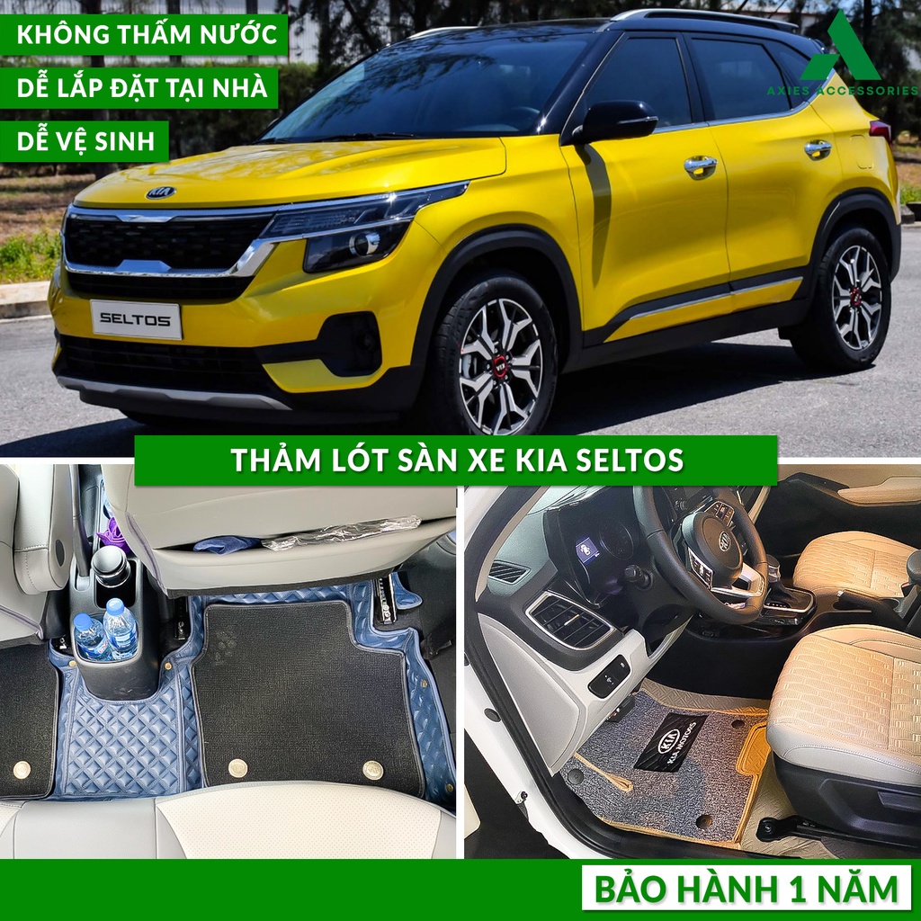 [GIÁ TẬN XƯỞNG][Hình Thật] Thảm Lót Sàn Xe Ô Tô KIA SELTOS - Chống Nước, Chống bẩn, Dễ Lắp Giá Xưởng