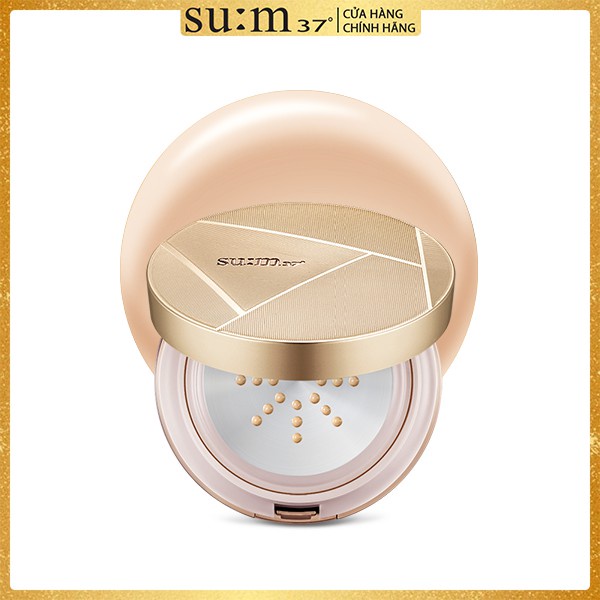 Phấn nước kiểm soát nhờn Su:m37 Air Rising TF Glow Cover Metal Cushion SPF50+ PA+++ 15g (tặng thêm lõi 15g)