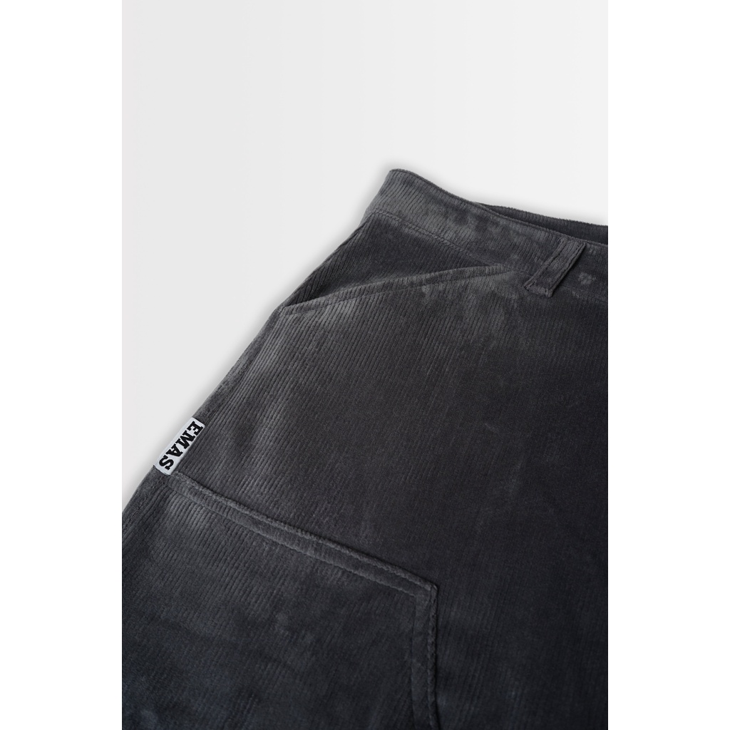 Quần Nhung Tăm Xám Ống Suông Nam Nữ - EMAS Carpenter Pant/Grey