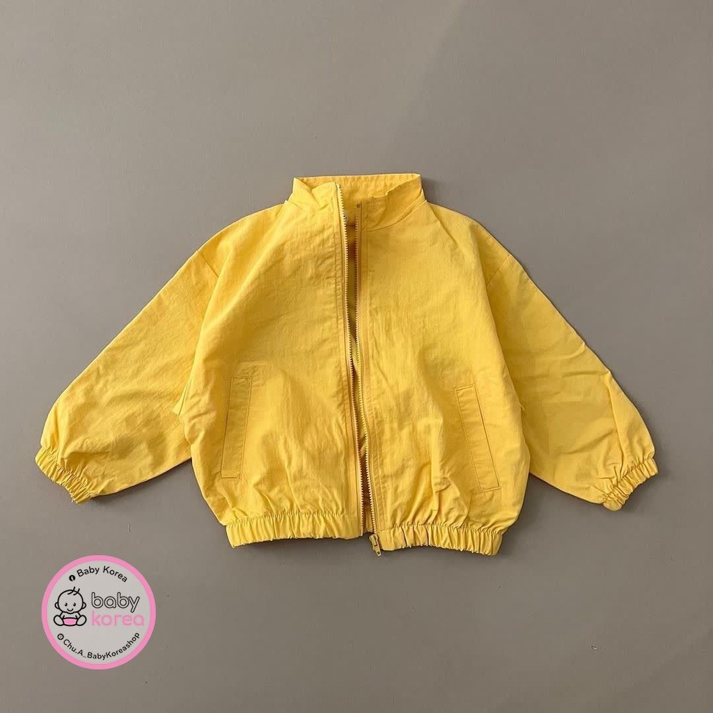 Áo khoác áo gió áo chống nắng cho bé made in korea mỏng nhẹ an toàn cho bé