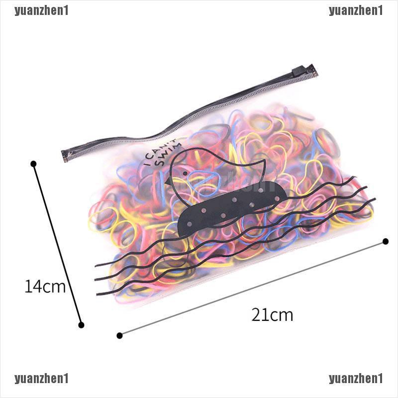 [yuanzhen1] 500 Dây Thun Buộc Tóc Dùng Một Lần Dành Cho Trẻ Em