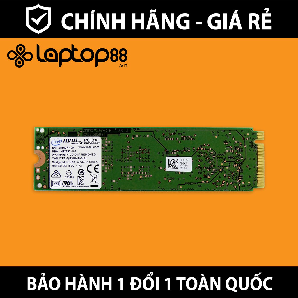 Ổ cứng SSD NVMe PCIe Intel 600p - Bảo hành 36 tháng 1 đổi 1 | WebRaoVat - webraovat.net.vn