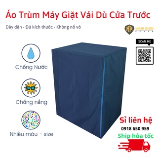 Vỏ Bọc Máy Giặt, Áo Trùm Máy Giặt Cửa Ngang Cửa Trước Chống Thấm Nước Chống Nắng Vải Dù Bền Cao Cấp Nhiều Size