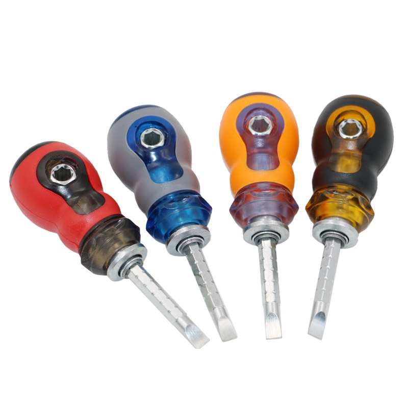 Tua vít ngắn nam châm 2 đầu - Dài 85mm - Thép không gỉ, chống trượt