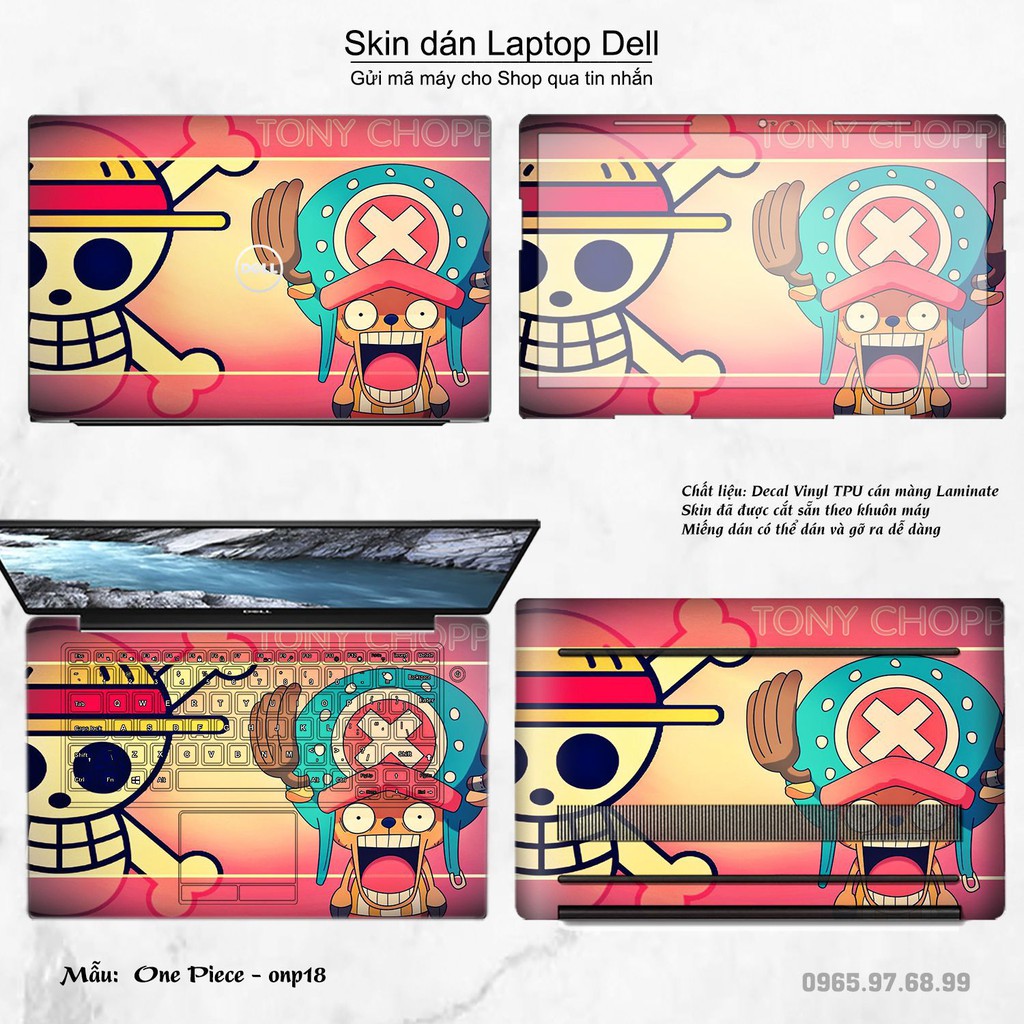Skin dán Laptop Dell in hình One Piece _nhiều mẫu 20 (inbox mã máy cho Shop)