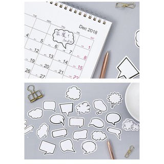 Set 23 Nhãn Dán, Sticker Giấy Note Trang Trí