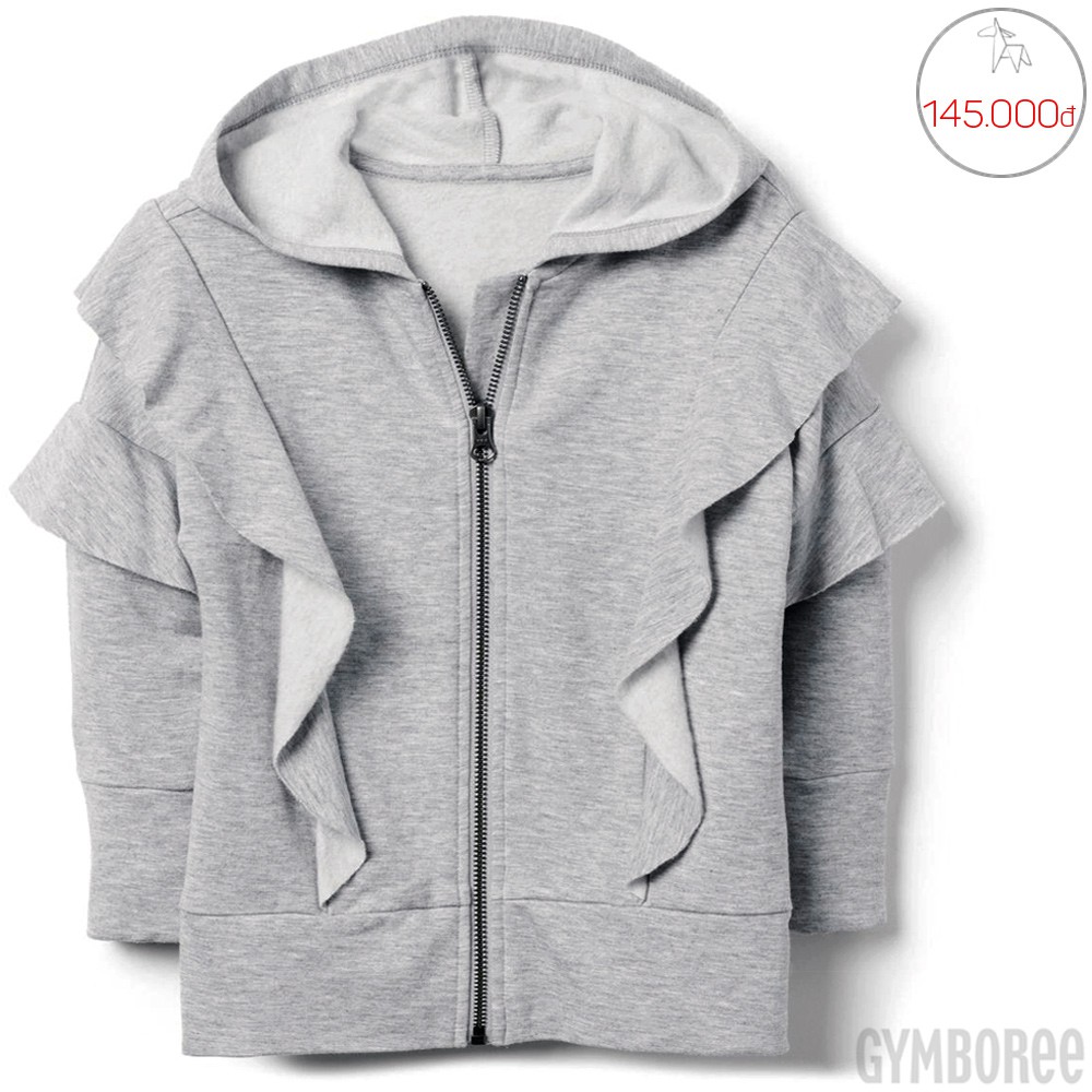 Size: 7/8 (25-30kg). Áo khoác nỉ Gymboree bé gái. Hàng XK, made in vietnam chuẩn xịn